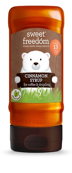 Sirop de scortisoara pentru bauturi pe baza de cafea si prajituri, Sweet Freedom, 350 gr