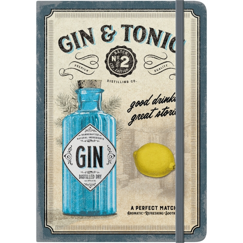 Notebook "Gin & Tonic - Drinks & Stories"