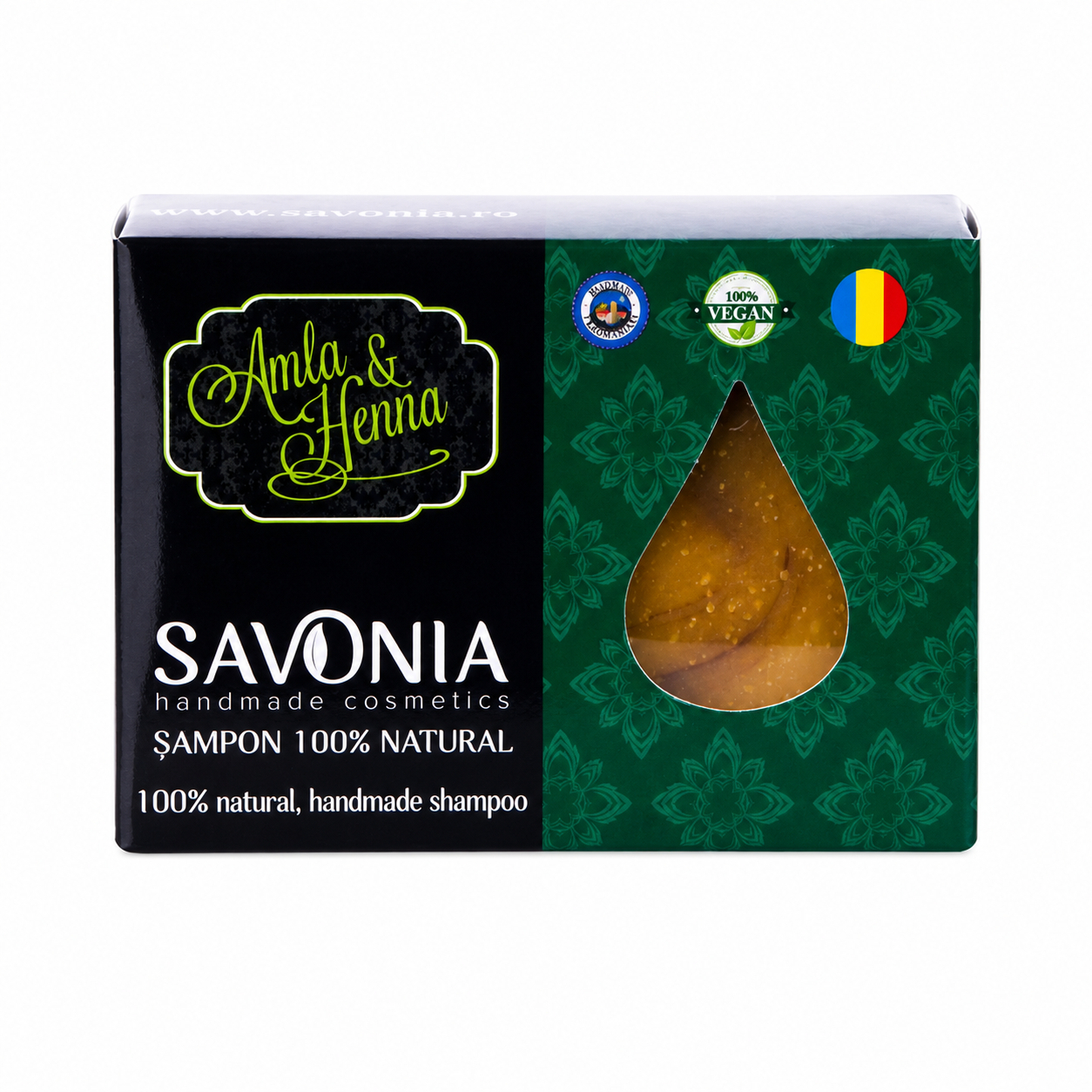 Sampon Solid Natural Amla si Henna, 90g