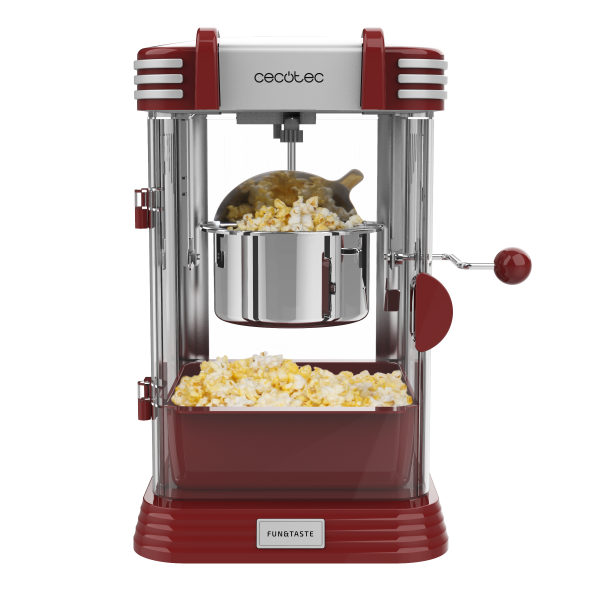 Aparat pentru popcorn, Cecotec Fun&Taste P ́Corn Classic, 300W, inox, lumina interna