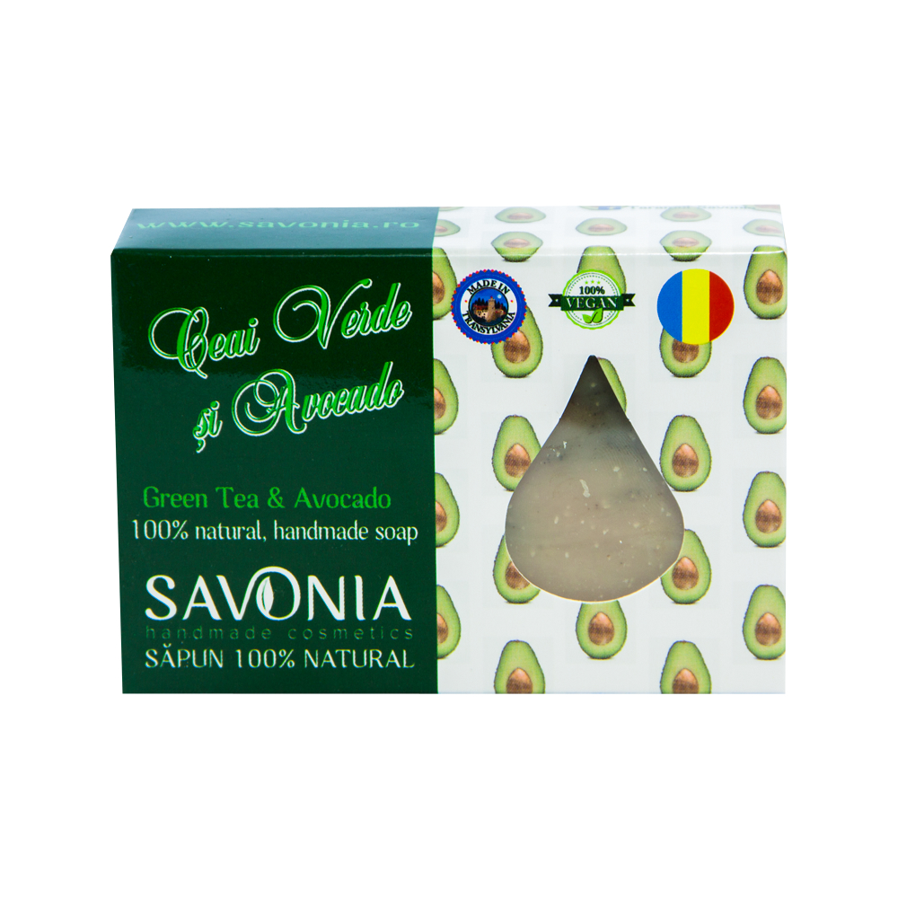 Sapun Natural Ceai Verde si Avocado, 90g