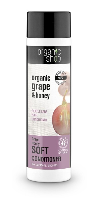 Balsam de par cu miere si struguri Grape Honey, 280 ml - Organic Shop