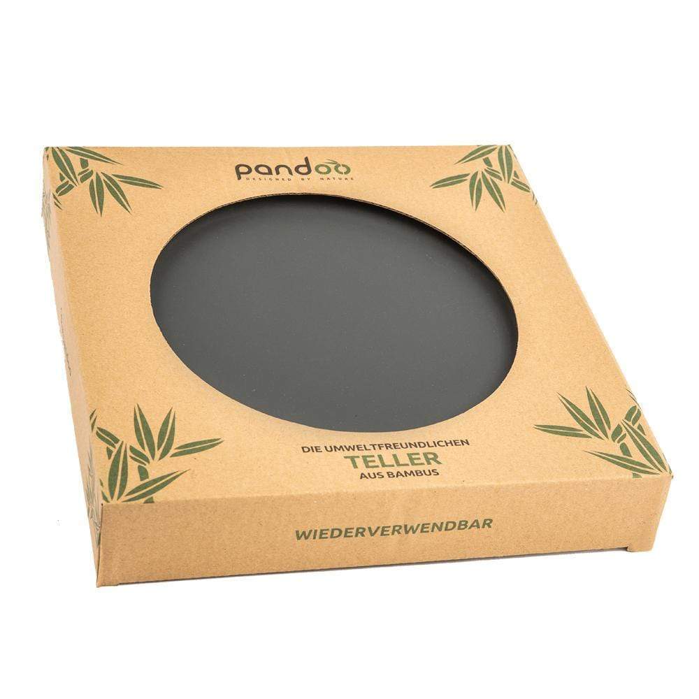 Set 6 farfurii din bambus, negru