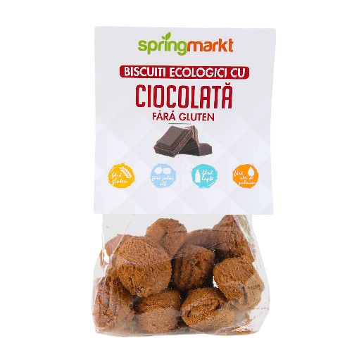 Biscuiti cu Ciocolata fara gluten 100gr BIO