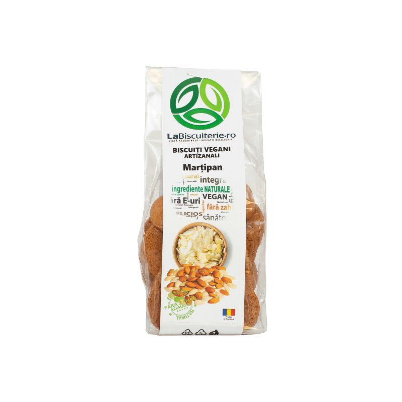Biscuiti vegani artizanali cu martipan, 140 gr