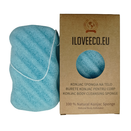 Burete natural Konjac cu Afine pentru Corp