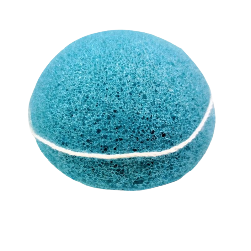 Burete natural de konjac, culoare Afine 7.5 cm, Rotund