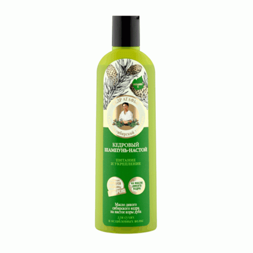 Sampon nutritiv fortifiant cu ulei de cedru si extract de stejar, 280 ml, Bunica Agafia