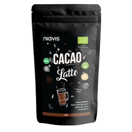 Cacao Latte Pulbere fara Gluten Ecologica/Bio 150g NIAVIS
