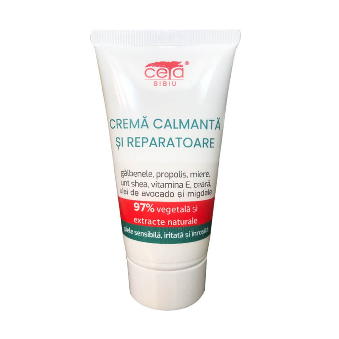 Crema Calmanta si Reparatoare cu Propolis si Miere 97% Vegetala 50ml CETA SIBIU