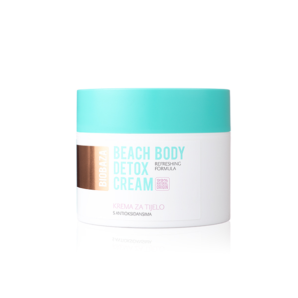 Crema de corp naturala detoxifianta cu efect energizant, Biobaza BEACH BODY, 250ml