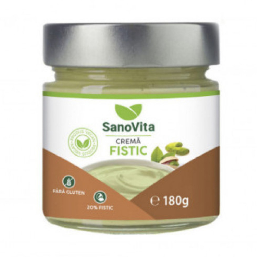 Crema de Fistic (20%) fara Gluten 180g SANOVITA