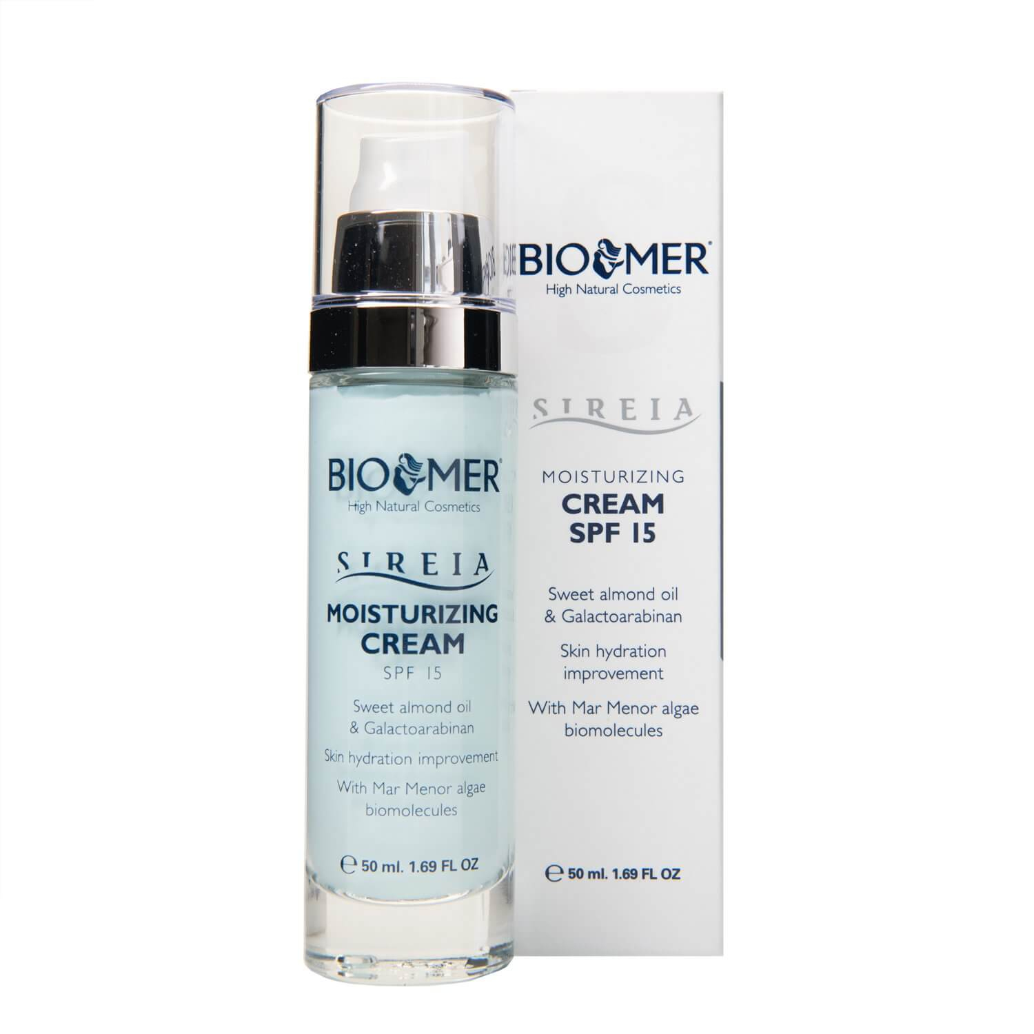 Crema hidratanta cu ulei de migdale, SPF 15, Sireia - Bio Mer, 50 ml