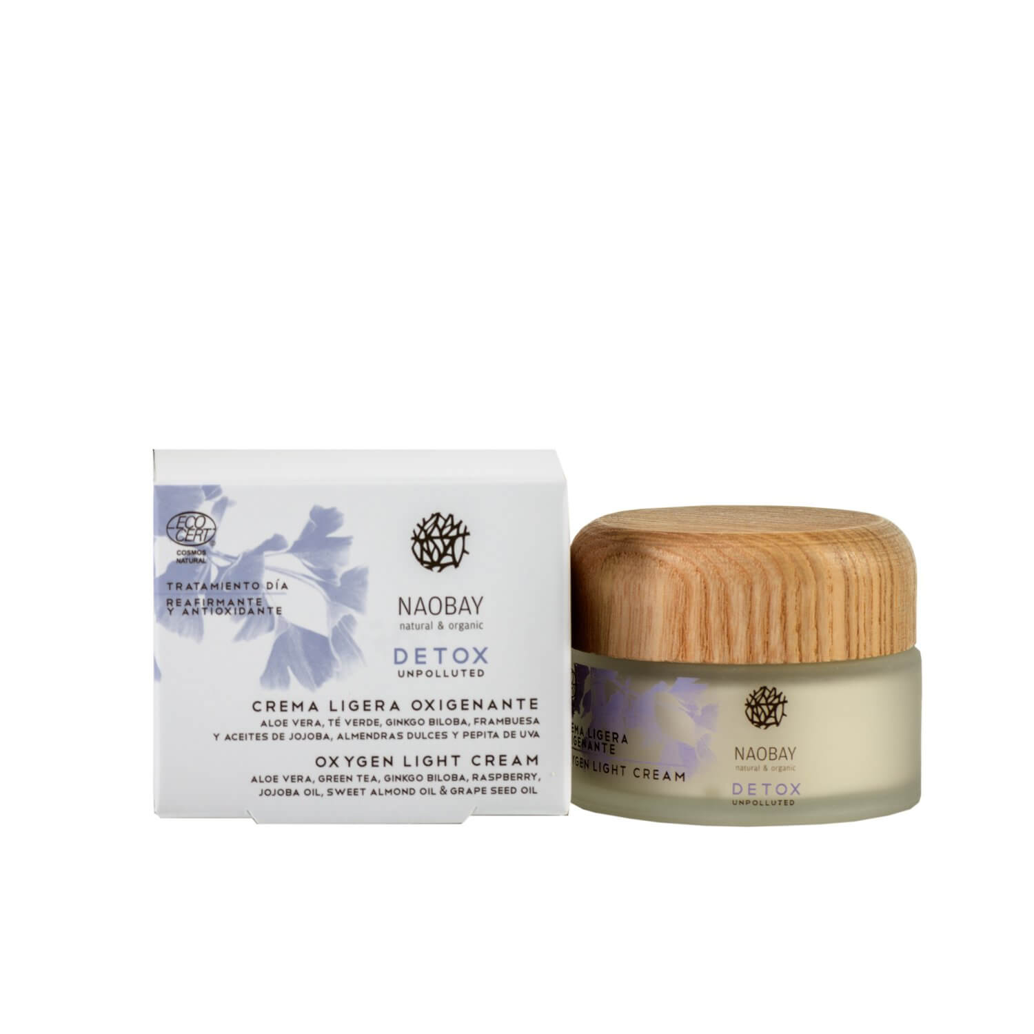 Crema oxigenanta light Detox, Naobay, 50ml