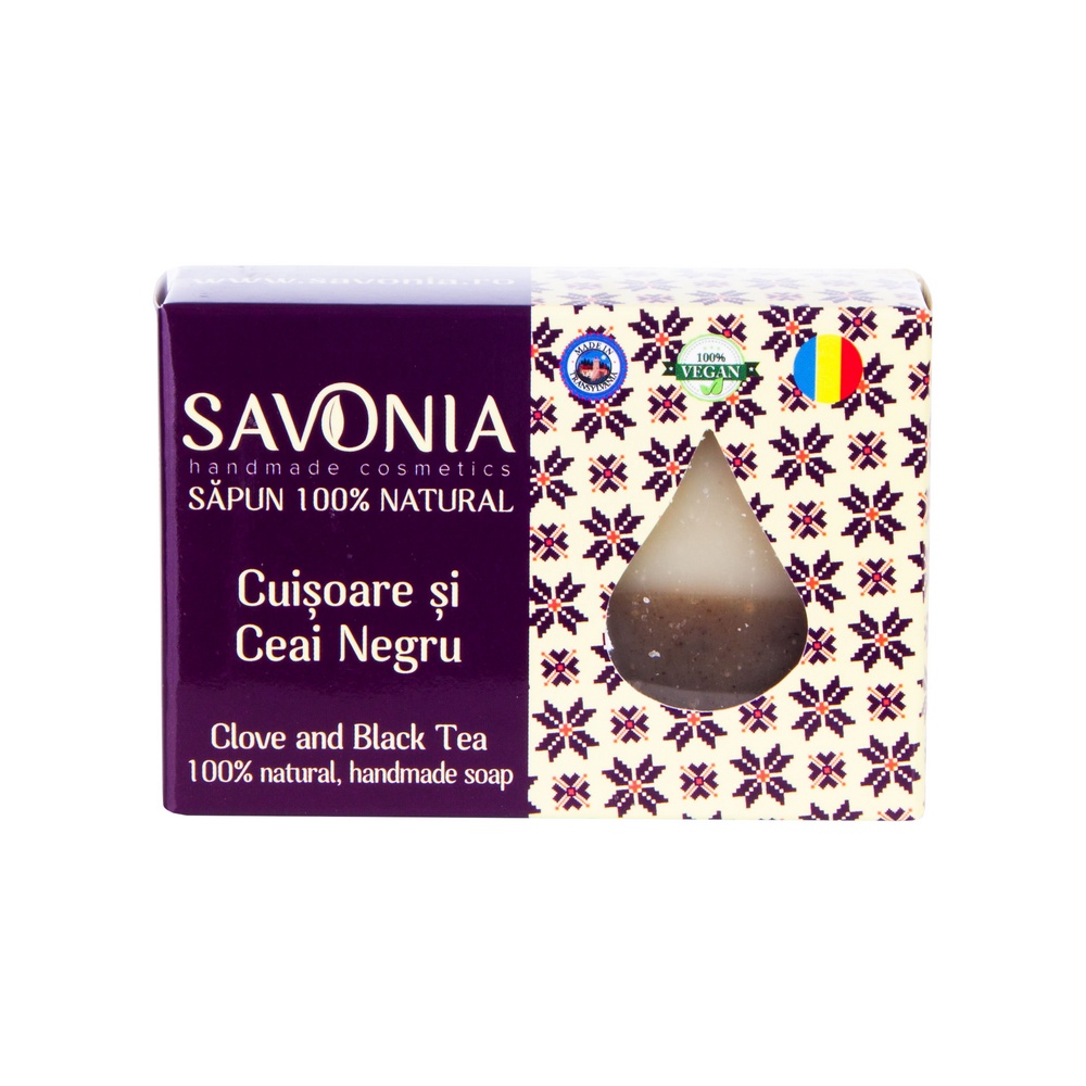 Sapun Natural Cuisoare si Ceai Negru, 90g