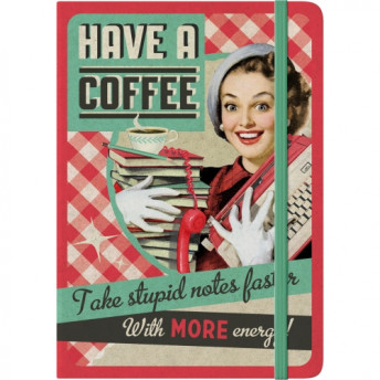 Notebook "Have A Coffee" din colecția "Say it 50's!"