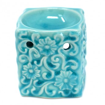 Vas Aromaterapie, Floral, albastru