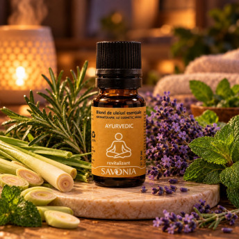 Ayurvedic - Blend Uleiuri Esentiale Naturale - Savonia, Revitalizant, 10 ml