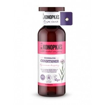 Balsam bio regenerant pentru par uscat si vopsit, 500 ml - Dr. Konopka