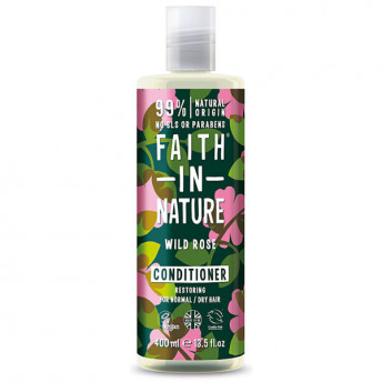 Balsam natural reparator cu Trandafir salbatic, pentru toate tipurile de par, Faith in nature, 400ml