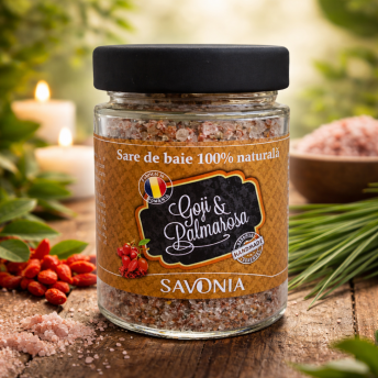 Sare de Baie Savonia cu Goji si Palmarosa, 350 gr. 