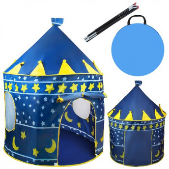 Cort pentru copii, model Castel, Albastru