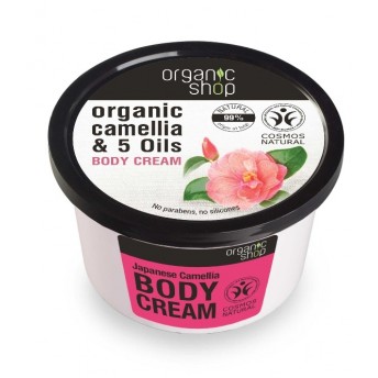 Crema de corp delicioasa Japanese Camellia, 250 ml - Organic Shop
