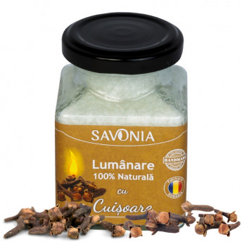 Cuisoare - Lumanare 100% Naturala 200 g, Savonia