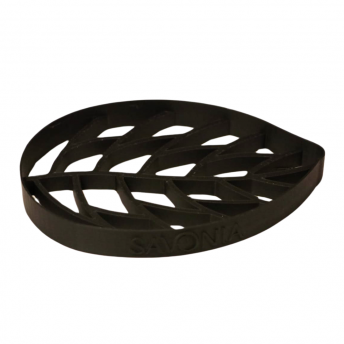 Sapuniera Savonia Realizata la Imprimanta 3D - Frunza Neagra, 13 x 9 cm
