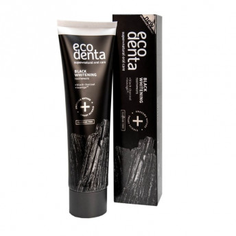 Pasta de dinti pentru albire Extra Black cu carbune si Teavigo, Extra, Ecodenta, 100ml
