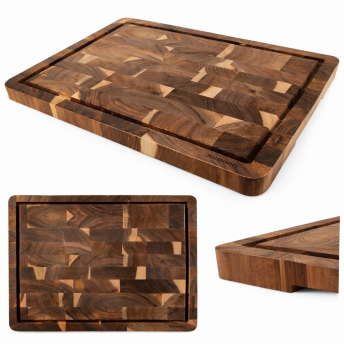 Tocator si Platou de Servire din Lemn de Acacia 43 x 33 x 3 cm