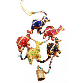 Decoratiune Balineza Camile si Clopotel, 105 cm