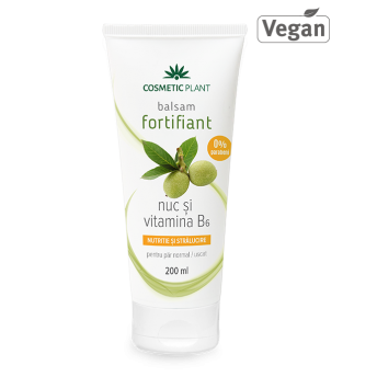 Balsam fortifiant pentru par, Nuc şi Vitamina B6, 200 ml, Cosmetic Plant