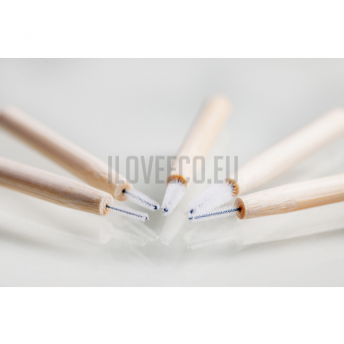 Periute interdentare din bambus - cutie cu 5 bucati, marimea 1,4 mm