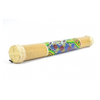 Rainmaker, instrument muzical din Bambus, pictat manual, 40 cm