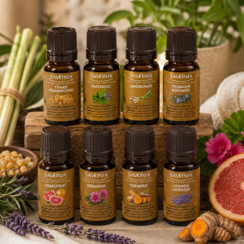Revitalizează & Detox – pentru piele și păr - Set 8 Uleiuri Esențiale Savonia