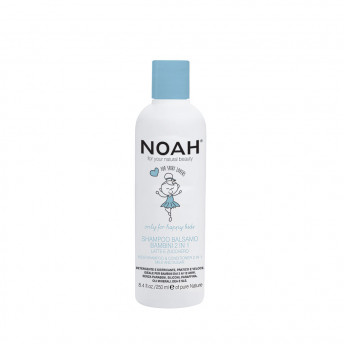 Sampon & balsam 2 in 1 cu lapte & zahar pentru copii, Noah, 250 ml