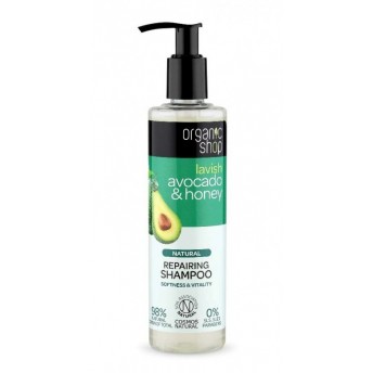 Sampon bio reparator Avocado si Miere, 280 ml - Organic Shop