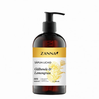 Sapun lichid cu Galbenele si Lemongrass 350 ml, Zanna