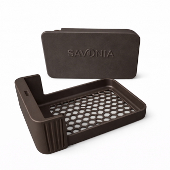 Sapuniera Savonia pentru Voiaj Realizata la Imprimanta 3D – Nomad, Maro Mat, 10.5 × 6.5 × 4 cm