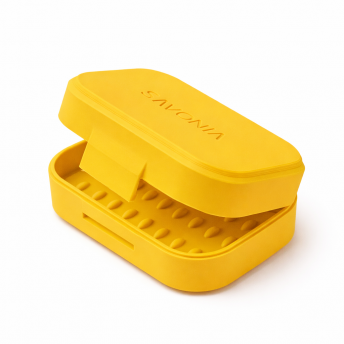Sapuniera Savonia Realizata la Imprimanta 3D - Voiaj Galben, 10 x 8 x 4 cm