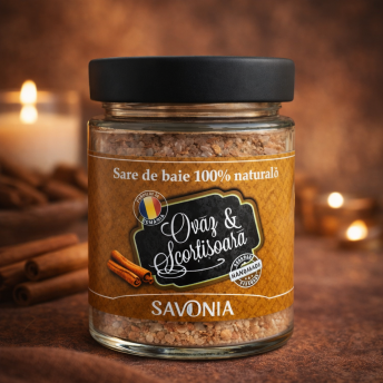 Sare de Baie Savonia cu Ovaz si Scortisoara, 350 gr.