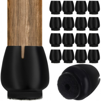 Set 16 Protectoare Picioare Scaune cu Fetru – 12-16 mm