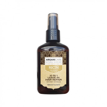 Spray reparator 10 in 1 fara clatire cu ulei de ricin, Arganicare, 150 ml