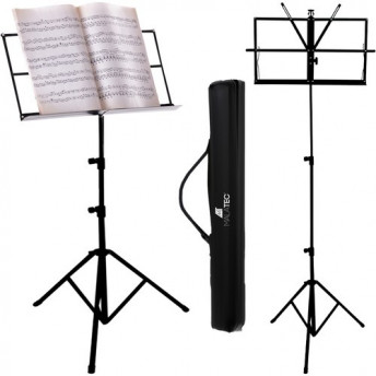 Stativ Muzical pentru Partituri, Tripod, Ajustabil – Negru