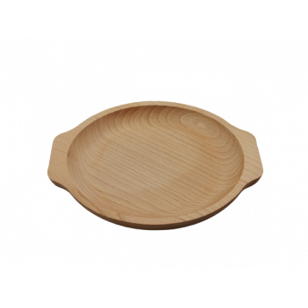 Farfurie Rotunda, din Lemn de fag, 22 cm 