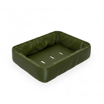 Săpunieră Savonia Realizată la Imprimanta 3D – Satina, Verde, 13 × 11 × 3 cm