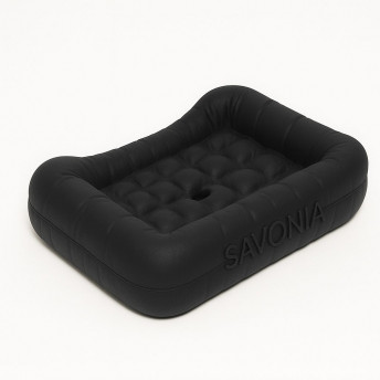 Săpunieră Savonia Realizată la Imprimanta 3D – Culcuș, Negru, 13.5 × 10 × 3.5 cm