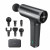 Aparat de masaj Gun TaoTronics TT-PCA004, 6 capete interschimbabile, 20 trepte de viteza