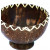 Bol din Nuca de Cocos, Design Impletit, 12 cm